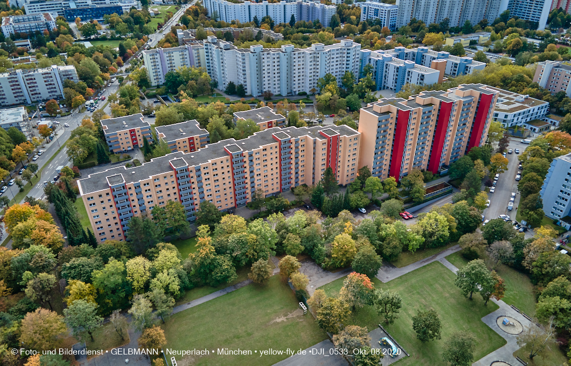 08.10.2020 - Aufstockungsbaustelle Oskar-Maria-Graf-Ring in Neuperlach